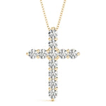 Load image into Gallery viewer, 11 Stone Cross Pendant