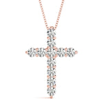 Load image into Gallery viewer, 11 Stone Cross Pendant