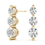 Load image into Gallery viewer, Earrings 3 Stone