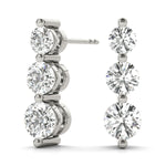 Load image into Gallery viewer, Earrings 3 Stone