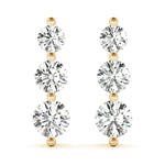 Load image into Gallery viewer, Earrings 3 Stone