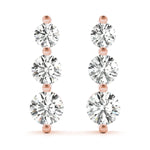 Load image into Gallery viewer, Earrings 3 Stone