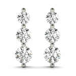 Load image into Gallery viewer, Earrings 3 Stone