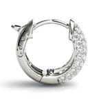 Load image into Gallery viewer, .5 Inch 5 Row Pave Earrings