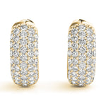 Load image into Gallery viewer, .5 Inch 5 Row Pave Earrings