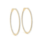 Load image into Gallery viewer, 1.2 Inch 4 Prong Oval Hoop