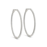 Load image into Gallery viewer, 1.2 Inch 4 Prong Oval Hoop