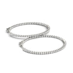 Load image into Gallery viewer, 1.2 Inch 4 Prong Oval Hoop
