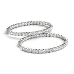 Load image into Gallery viewer, 1.2 Inch 4 Prong Oval Hoop