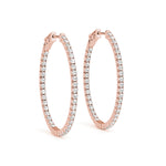Load image into Gallery viewer, .9 Inch 4 Prong Oval Hoop