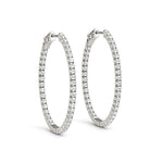 Load image into Gallery viewer, .9 Inch 4 Prong Oval Hoop