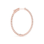 Load image into Gallery viewer, .9 Inch 4 Prong Oval Hoop