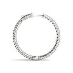 Load image into Gallery viewer, .8 Inch 3 Row Pave Round Hoop