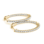 Load image into Gallery viewer, 1.2 Inch Lucida Oval Hoop