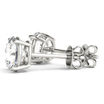 Load image into Gallery viewer, (1/10 Cttw) .10 Ct 4 Prong Wire Earrings