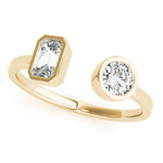 Load image into Gallery viewer, Emerald & Round Fashion Ring