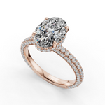 Load image into Gallery viewer, Halo Engagement Ring ERHL0867