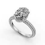Load image into Gallery viewer, Halo Engagement Ring ERHL0867
