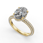Load image into Gallery viewer, Halo Engagement Ring ERHL0867