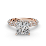 Load image into Gallery viewer, Halo Engagement Ring ERHL0867