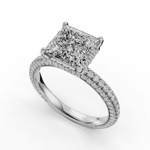Load image into Gallery viewer, Halo Engagement Ring ERHL0867