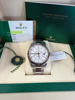 Load image into Gallery viewer, Skydweller Stainless Steel Oyster White Dial