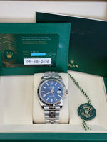 Load image into Gallery viewer, Datejust 41mm Stainless Steel Fluted Jubilee Blue Stick Dial