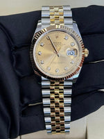 Load image into Gallery viewer, Datejust 36mm Two-Tone Yellow Jubilee Champagne Diamond Dial