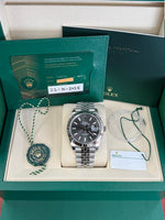 Load image into Gallery viewer, Datejust 41mm Stainless Steel Fluted Jubilee Slate Stick Dial