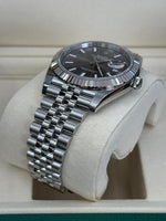 Load image into Gallery viewer, Datejust 41mm Stainless Steel Fluted Jubilee Slate Stick Dial