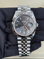Load image into Gallery viewer, Datejust 41mm Stainless Steel Fluted Jubilee Slate Stick Dial
