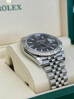 Load image into Gallery viewer, Datejust 41mm Stainless Steel Fluted Jubilee Slate Stick Dial