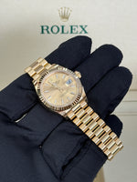Load image into Gallery viewer, Rolex Lady-Datejust 28mm 18k Yellow Gold Champagne Index Dial - 279178