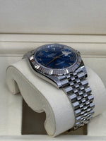Load image into Gallery viewer, Rolex Datejust 41mm Stainless Steel Fluted Jubilee Blue Azzurro Dial - 126334