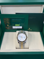 Load image into Gallery viewer, Rolex Datejust 41mm Two-Tone Yellow Fluted Jubilee Silver Index Dial - 126333