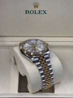 Load image into Gallery viewer, Rolex Datejust 41mm Two-Tone Yellow Fluted Jubilee Silver Index Dial - 126333