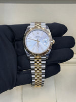 Load image into Gallery viewer, Rolex Datejust 41mm Two-Tone Yellow Fluted Jubilee Silver Index Dial - 126333