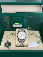 Load image into Gallery viewer, Rolex Datejust 41mm Stainless Steel Fluted Jubilee Silver Stick Dial - 126334