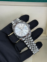 Load image into Gallery viewer, Rolex Datejust 41mm Stainless Steel Fluted Jubilee Silver Stick Dial - 126334