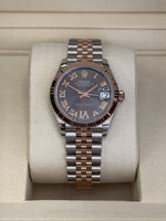 Load image into Gallery viewer, Rolex Datejust 31mm Two-Tone Rose Fluted Jubilee Slate Roman Dial - 278271