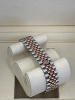 Load image into Gallery viewer, Rolex Datejust 31mm Two-Tone Rose Fluted Jubilee Slate Roman Dial - 278271