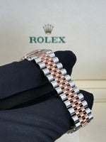 Load image into Gallery viewer, Rolex Datejust 31mm Two-Tone Rose Fluted Jubilee Slate Roman Dial - 278271