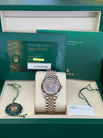 Load image into Gallery viewer, Rolex Datejust 31mm Two-Tone Rose Fluted Jubilee Slate Roman Dial - 278271