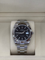 Load image into Gallery viewer, Rolex Datejust 41mm Black Index Dial Stainless Steel Oyster - 126334