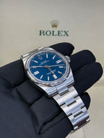 Load image into Gallery viewer, Rolex Oyster Perpetual 41mm Med Blue Dial Stainless Steel Oyster - 134300