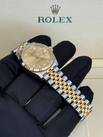Load image into Gallery viewer, Rolex Datejust 31mm Two-Tone Yellow Fluted Jubilee Champagne Diamond Dial - 278273