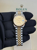 Load image into Gallery viewer, Rolex Datejust 31mm Two-Tone Yellow Fluted Jubilee Champagne Diamond Dial - 278273