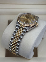 Load image into Gallery viewer, Rolex Datejust 31mm Two-Tone Yellow Fluted Jubilee Champagne Index Dial - 278273