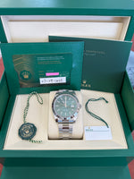Load image into Gallery viewer, Rolex Datejust 41mm Stainless Steel Fluted Oyster Mint Green Stick Dial - 126334