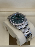 Load image into Gallery viewer, Rolex Datejust 41mm Stainless Steel Fluted Oyster Mint Green Stick Dial - 126334